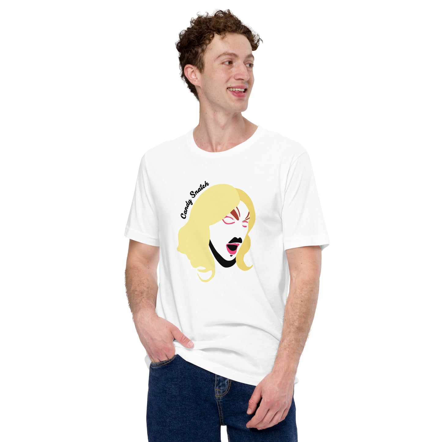 Candy Snatch Makeup Unisex T-shirt (Designed by Pigeonhat)