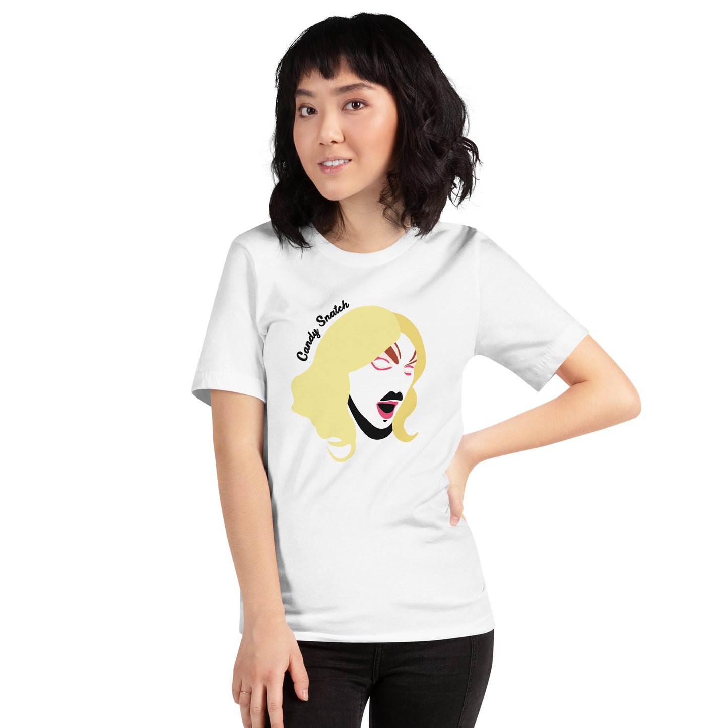 Candy Snatch Makeup Unisex T-shirt (Designed by Pigeonhat)