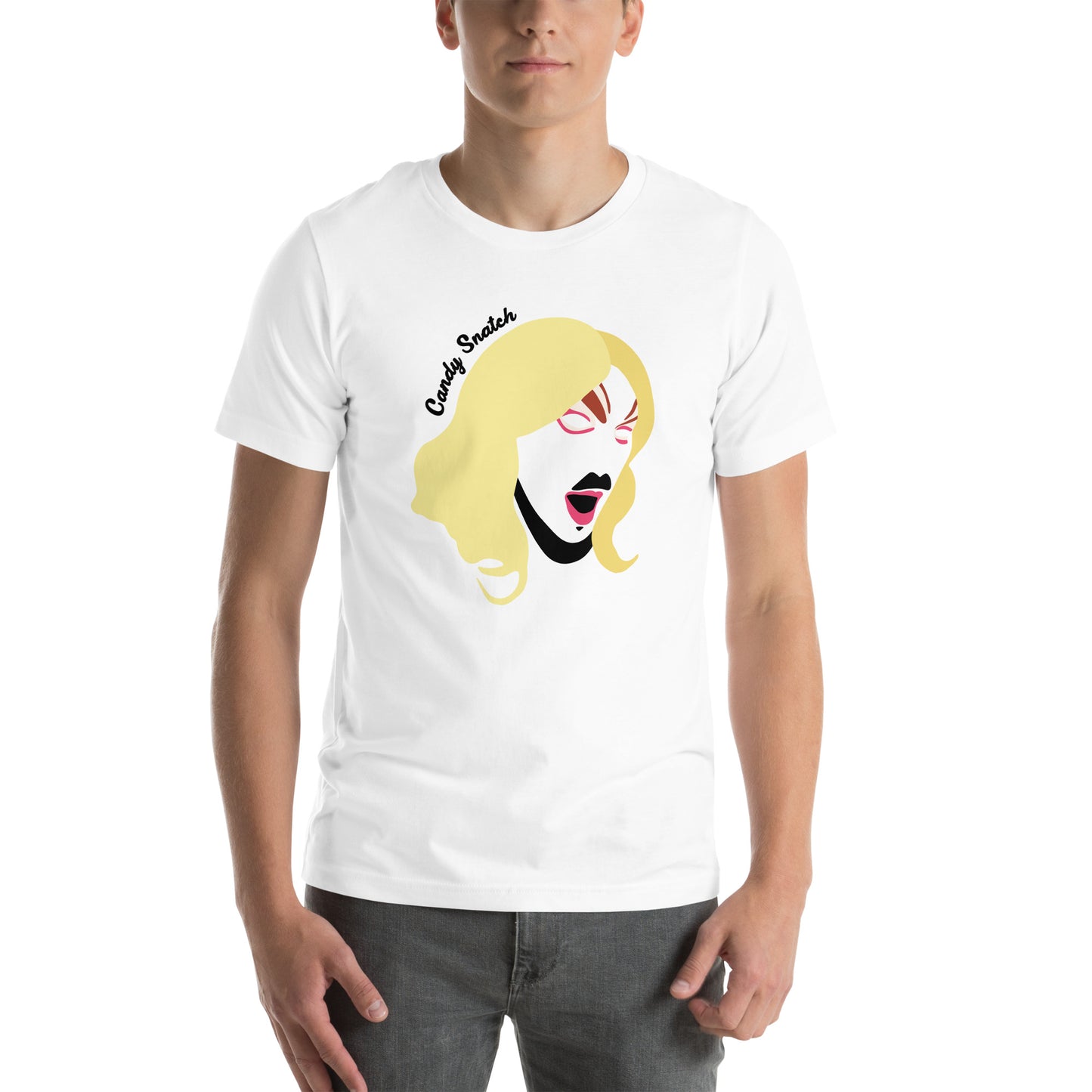 Candy Snatch Makeup Unisex T-shirt (Designed by Pigeonhat)