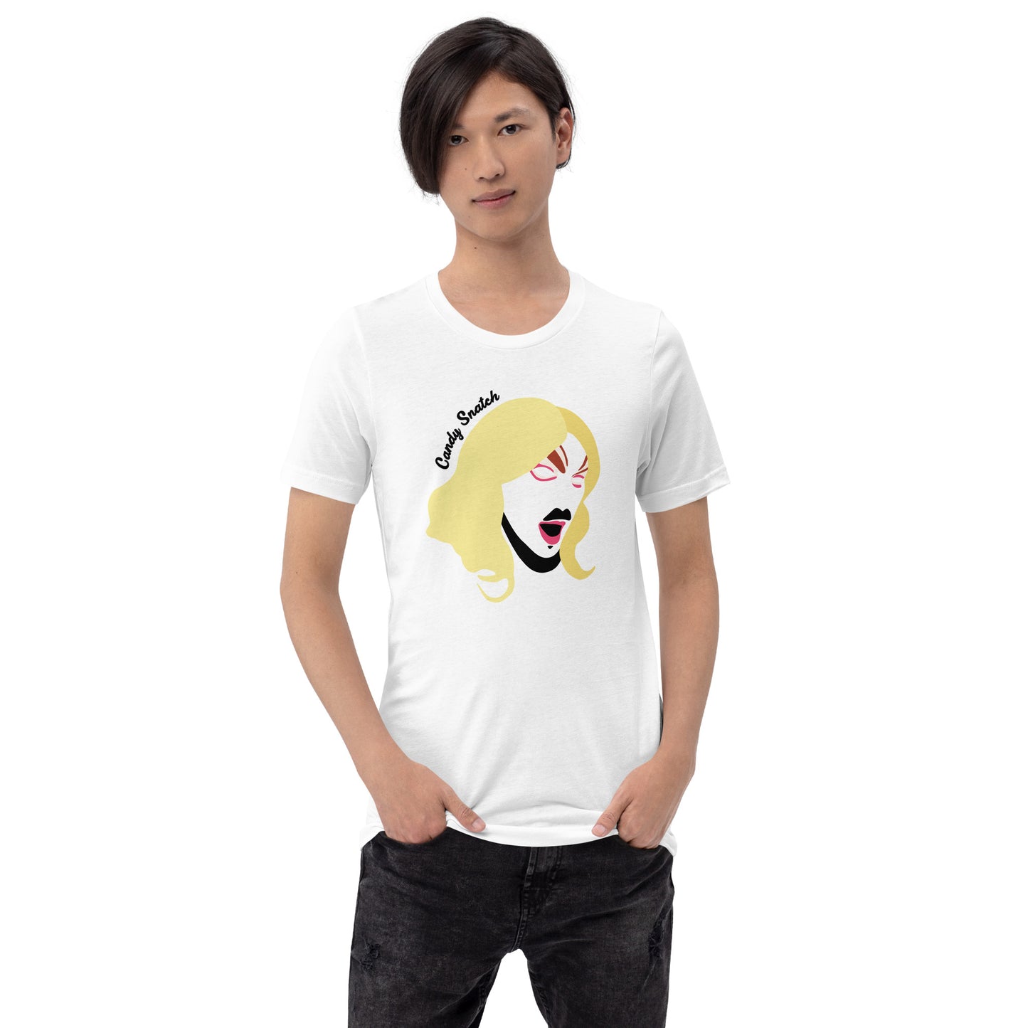Candy Snatch Makeup Unisex T-shirt (Designed by Pigeonhat)
