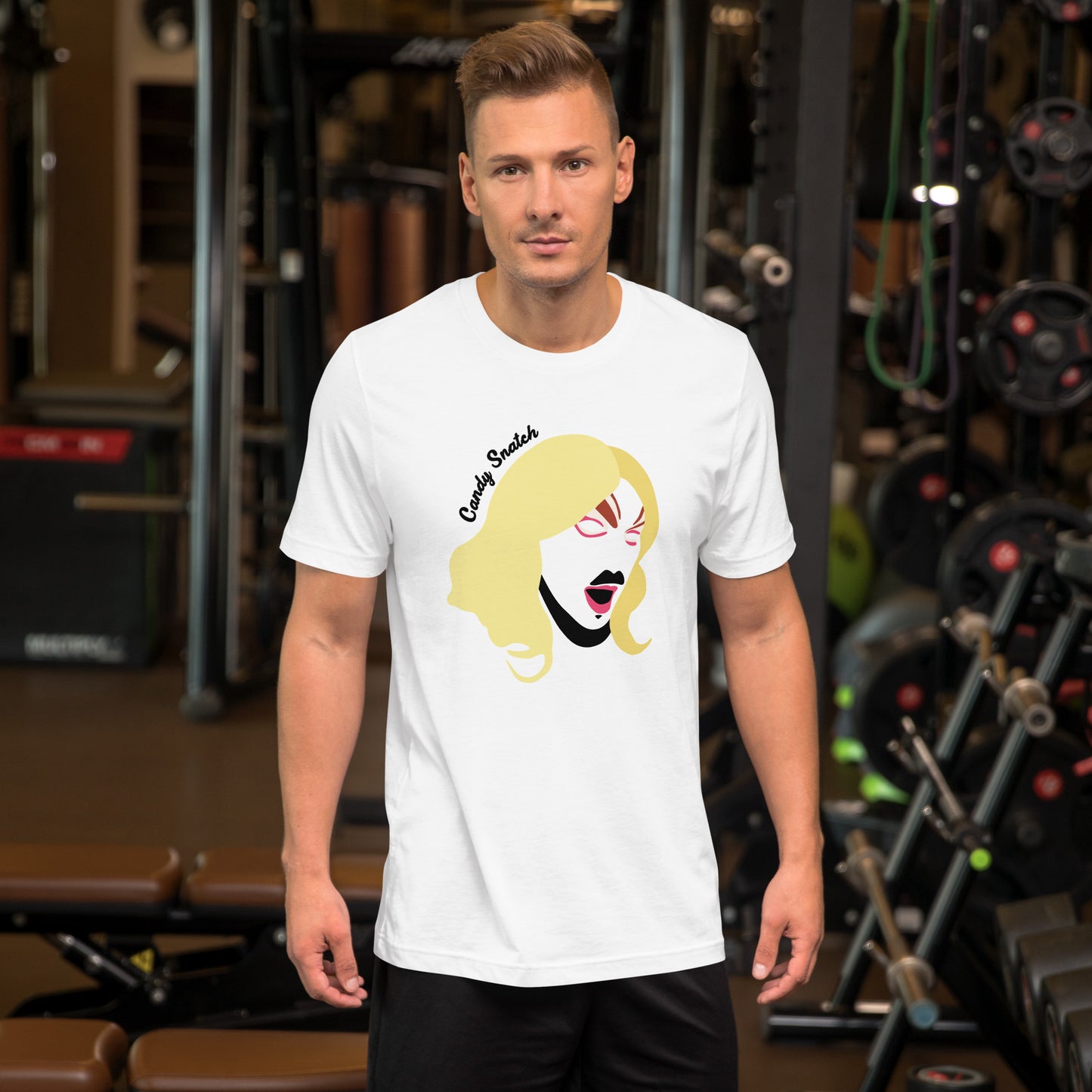 Candy Snatch Makeup Unisex T-shirt (Designed by Pigeonhat)